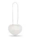 Alaïa Womens Blanc Optique Le Coeur Heart-shaped Leather Cross-body Bag In White