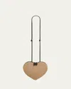 Alaïa Le Coeur Crossbody Bag In Paper Straw