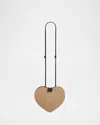 Alaïa Le Coeur Crossbody Bag In Paper Straw