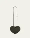 Alaïa Le Coeur Crossbody Bag In Suede