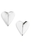 Alaïa Alaia Le Coeur Torn Silver Earrings Women