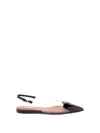 Alaïa `le Coeur` Flat Slingbacks In Patent Calfskin