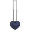 Alaïa Le Coeur Heart Denim Crossbody Bag In Bleu Denim