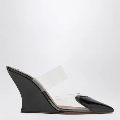 Alaïa Alaia Le Coeur Heart-motif Wedge Mules In Black