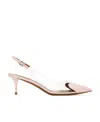 Alaïa Heart Slingback Pumps In White