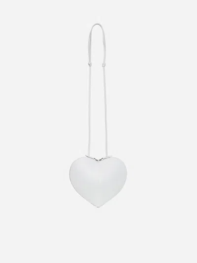 Alaïa Le Coeur Shoulder Bag In Optic White