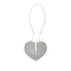 Alaïa Le Coeur Shoulder Bag In Leather With Fishnet Motif In White