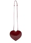 Alaïa Alaia Women Le Coeur Patent Leather Crossbody Bag In Burgundy
