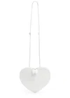 Alaïa Le Coeur Leather Cross-body Bag In White