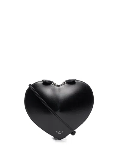 ALAÏA ALAÏA LE COEUR LEATHER CROSSBODY BAG