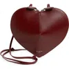 Alaïa Burgundy 'le Cœur' Bag In 325 - Rouge Grenat