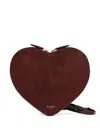 Alaïa Le Coeur Leather Crossbody Bag In Brown