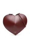 Alaïa Le Coeur Leather Crossbody Bag In Red