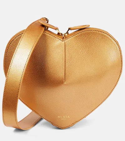 Alaïa Le Coeur Chain Bag In Gold