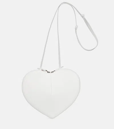 Alaïa Womens Blanc Optique Le Coeur Heart-shaped Leather Cross-body Bag In White