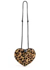 Alaïa Le Coeur Leopard-print Leather-trimmed Calf Hair Shoulder Bag In Leopard