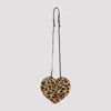 Alaïa Le Coeur Leopard Shoulder Bag Women In Brown