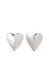 Alaïa Alaia Le Coeur Torn Silver Earrings Women In Gold