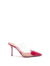 Alaïa `le Coeur` Mules In Patent Calfskin In Red