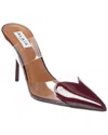 Alaïa Le Caur 90 Patent Leather And Pu Mules In Burgundy