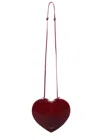 Alaïa Alaia Women Le Coeur Patent Leather Crossbody Bag In Burgundy