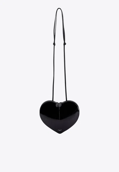 Alaïa Le Coeur Patent Leather Crossbody Bag