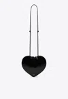 Alaïa Le Coeur Patent Leather Crossbody Bag In Black