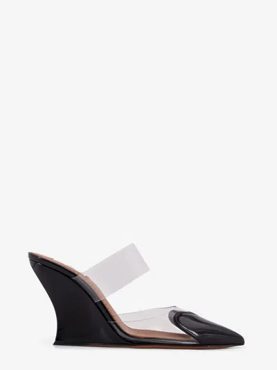 Alaïa Le Coeur Patent Leather Mule In Black