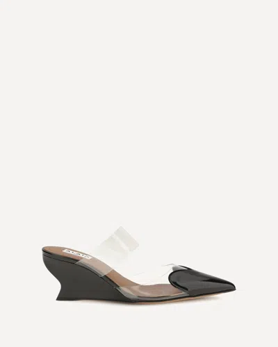 Alaïa Le Coeur Patent Leather Mules In Black