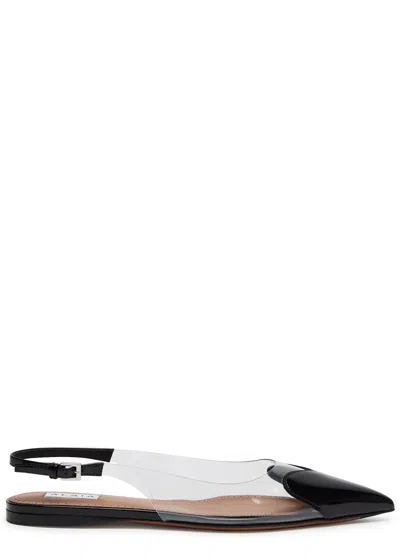 ALAÏA ALAÏA LE COEUR PATENT LEATHER SLINGBACK FLATS