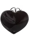 Alaïa Alaia Le Coeur Patent Shoulder Bag In Black