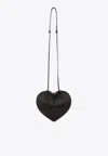 Alaïa Rigid Heart Shaped Shoulder Bag With Hardware In Brown