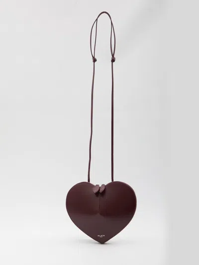 Alaïa Le Coeur Red Bag In Brown