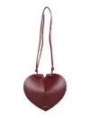 Alaïa Le Coeur Shoulder Bag In Burgundy