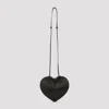 Alaïa Rigid Heart Shaped Shoulder Bag With Hardware In Brown