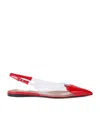 Alaïa Heart Clear Slingback Ballerina Flats In Multi