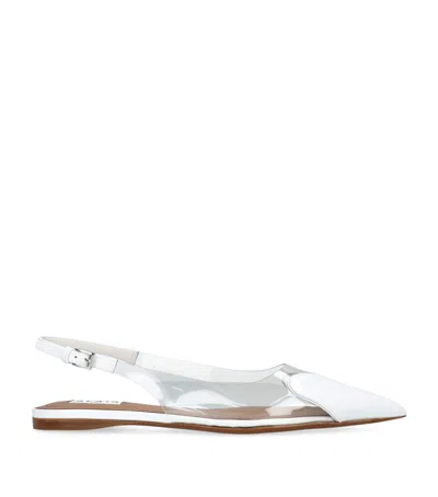 Alaïa Le Coeur Slingback Flats In White