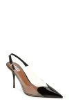 Alaïa Alaia Le Coeur Black Patent Leather High Slingback Women In Noir