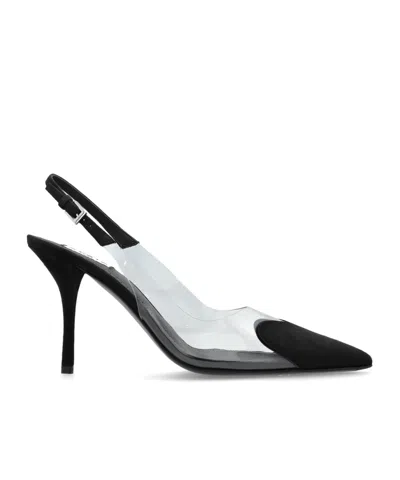 ALAÏA 100MM LE CŒUR HEART-SHAPED SLINGBACK PUMPS