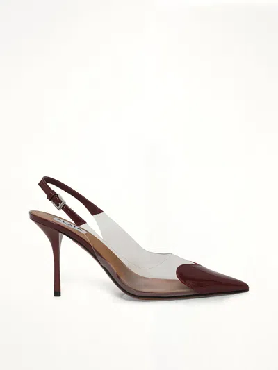 Alaïa Le Coeur 55 Patent Leather Slingback Pumps In Multi