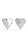 Alaïa Alaia Le Coeur Torn Silver Earrings Women In Silver