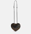 Alaïa Le Coeur Studded Leather Shoulder Bag In Black