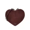 Alaïa 'le Coeur' Suede And Grained Leather Bag