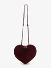 Alaïa Le Coeur Suede And Leather Shoulder Bag