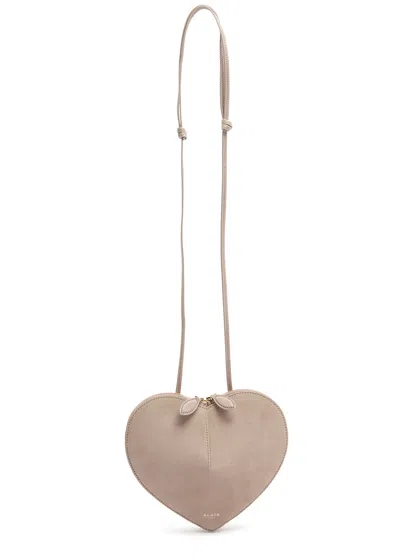 Alaïa Le Coeur Suede Cross-body Bag
