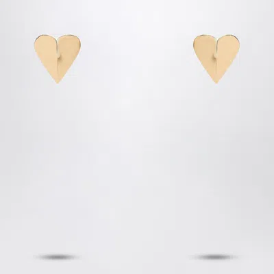 ALAÏA ALAIA  LE COEUR TORN GOLD EARRINGS