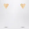 Alaïa Alaia Le Coeur Torn Gold Earrings Women In Gold