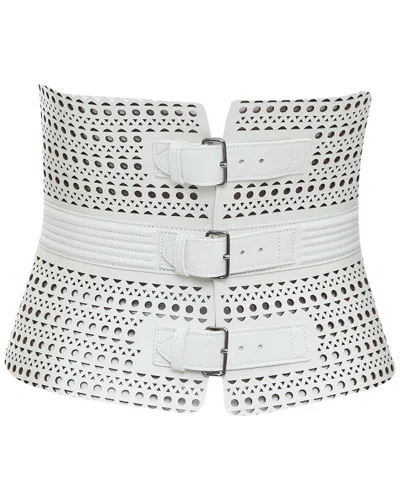 Pre-owned Alaïa Le Corset Vienne Laser Cut Belt (authentic Pre-loved)