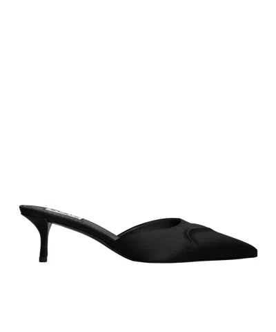Alaïa Le Cœur 3d Mules In Satin