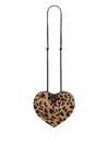 Alaïa Le Coeur Leopard-print Leather-trimmed Calf Hair Shoulder Bag